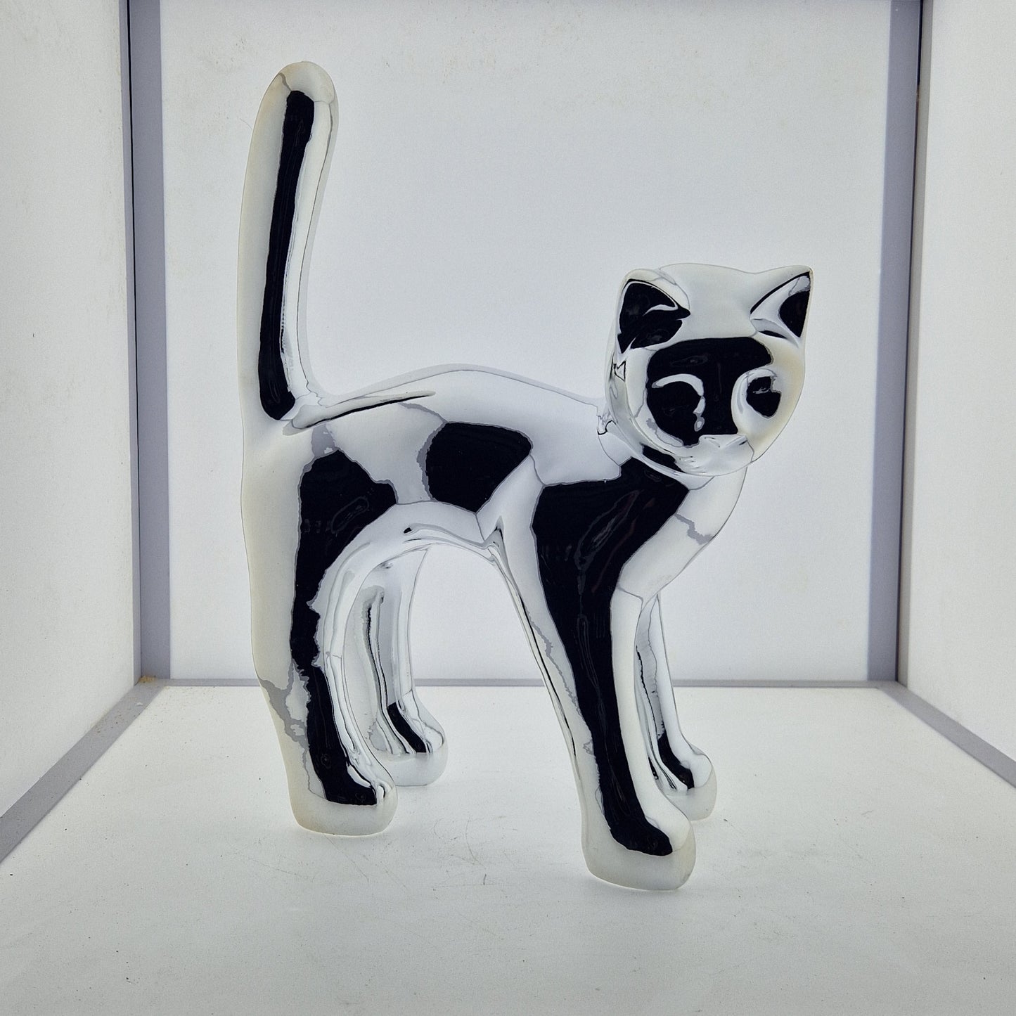 Chat chrome 45cm - Art du château