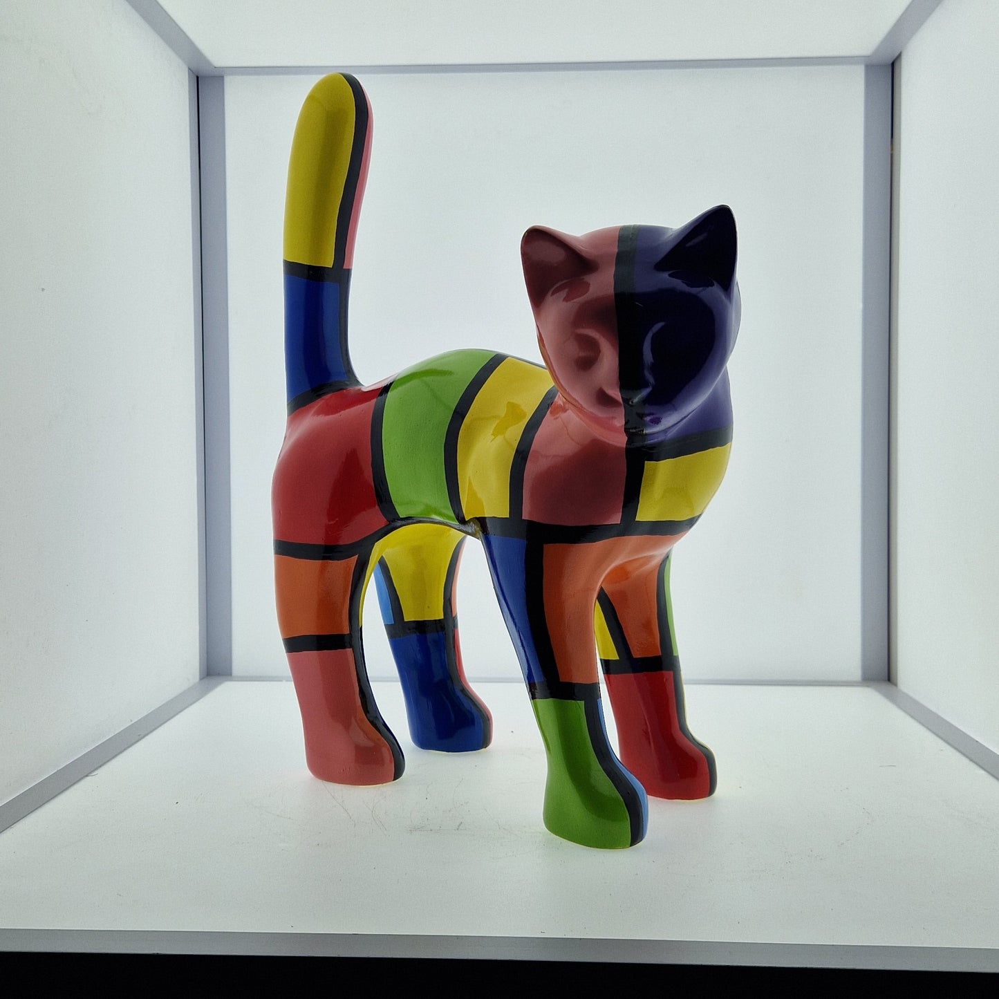 Chat multicouleur 47cm