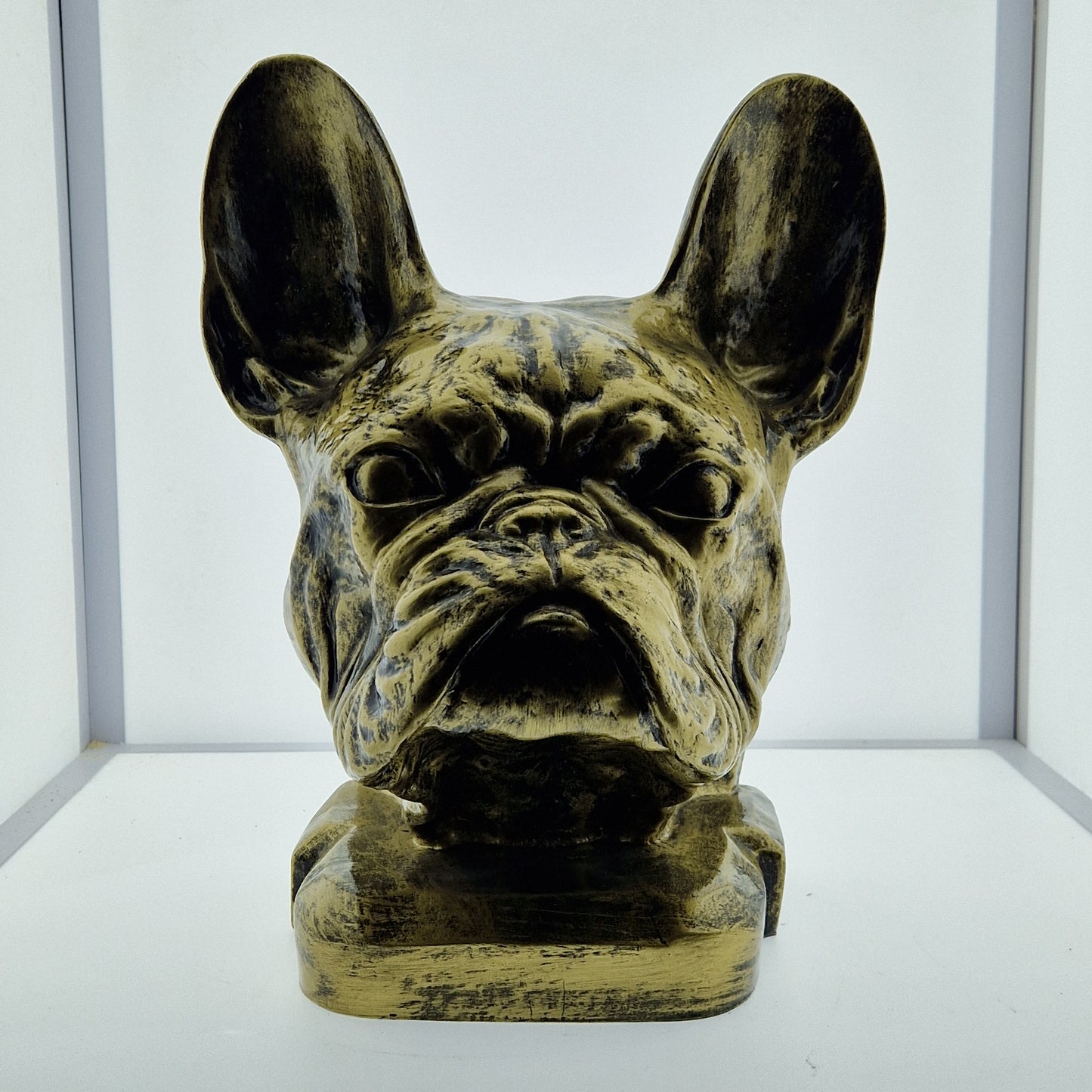 Statut Tête Bouledogue français 38cm - Art du château