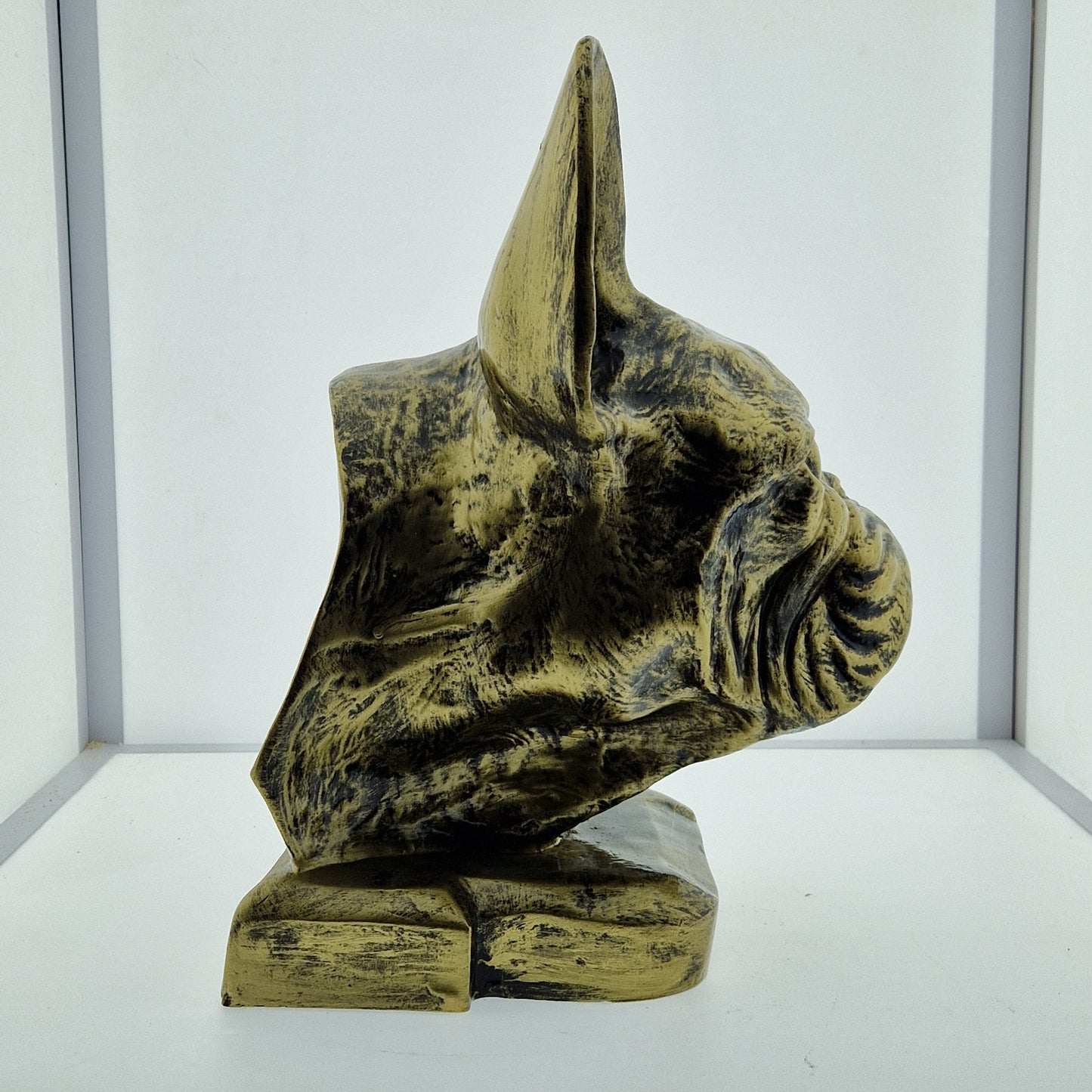 Statut Tête Bouledogue français 38cm - Art du château