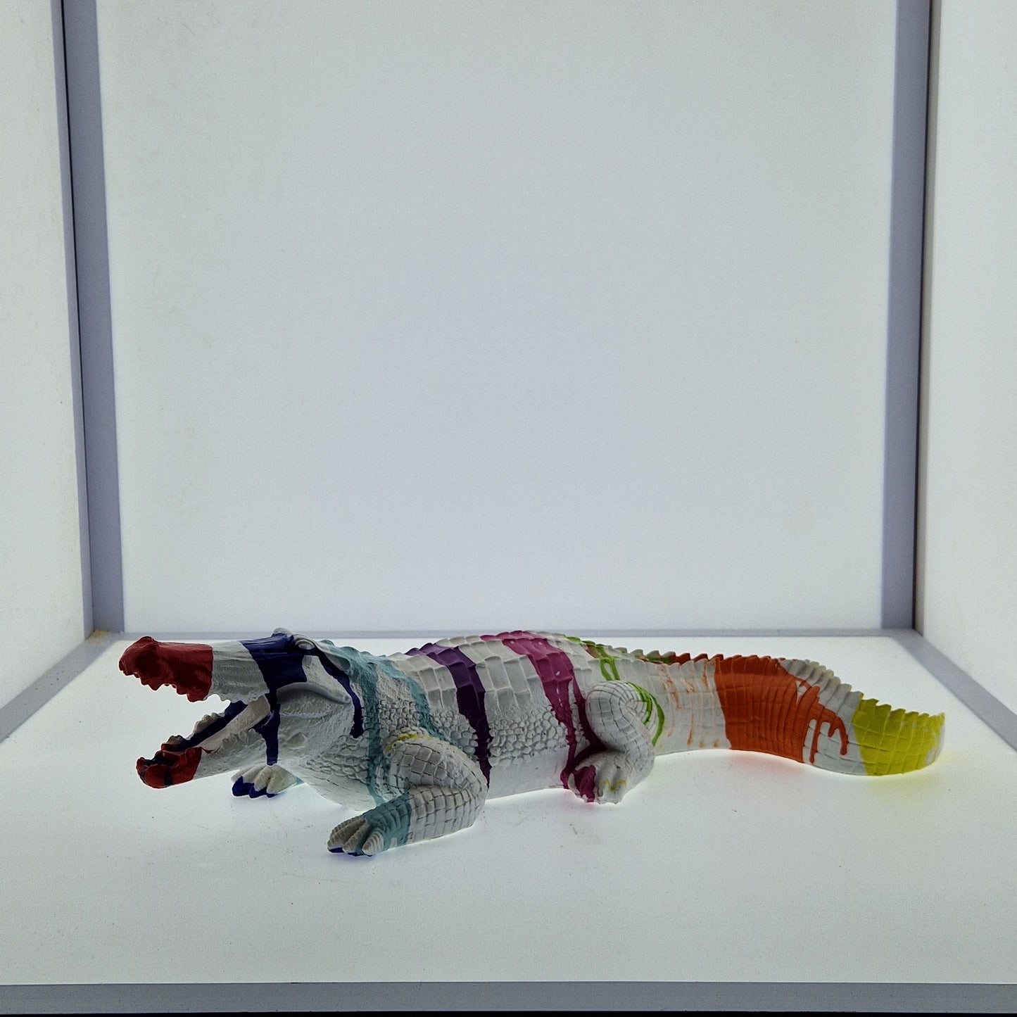 Crocodile allongé 44cm - Art du château