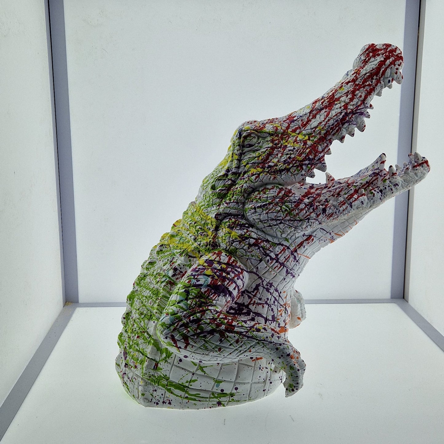 Statut Crocodile Splatch 45cm - Art du château