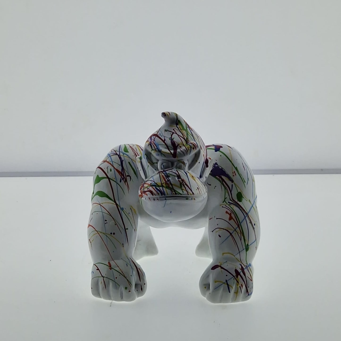 Statut Gorille trash blanc - Art du château