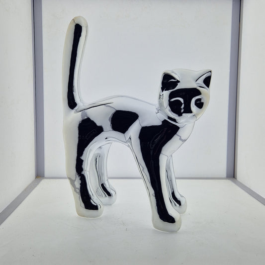 Chat chrome 45cm - Art du château