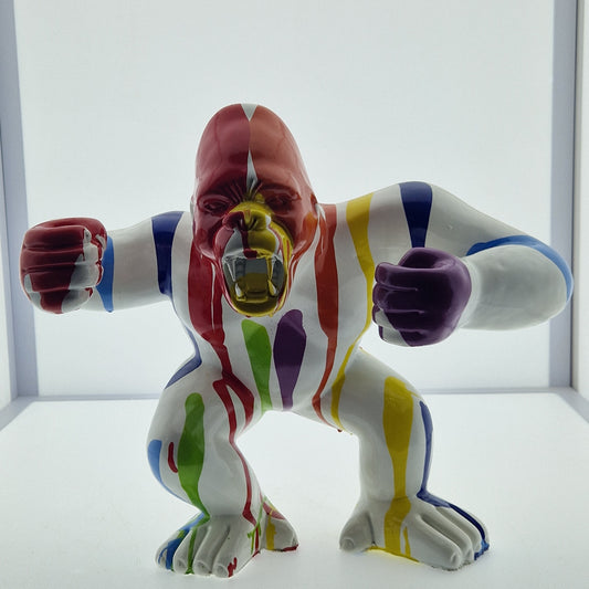Gorille boxer 30x40cm - Art du château