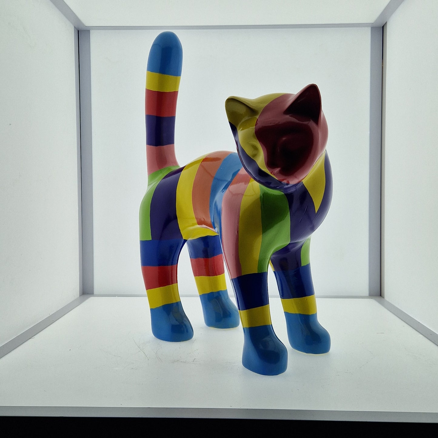 Chat multicouleur 47cm