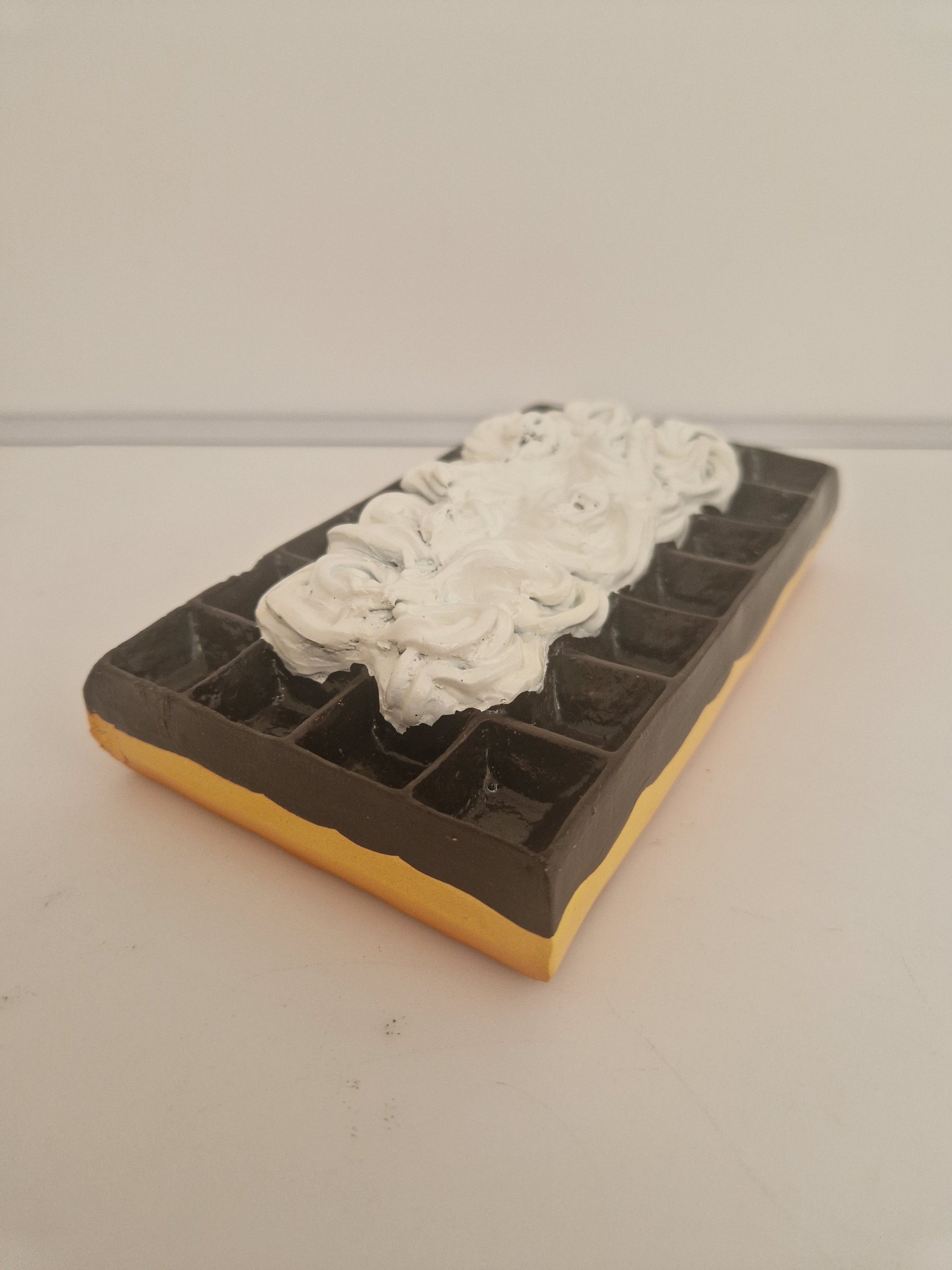 Gaufre foraine chocolat chantilly en resine