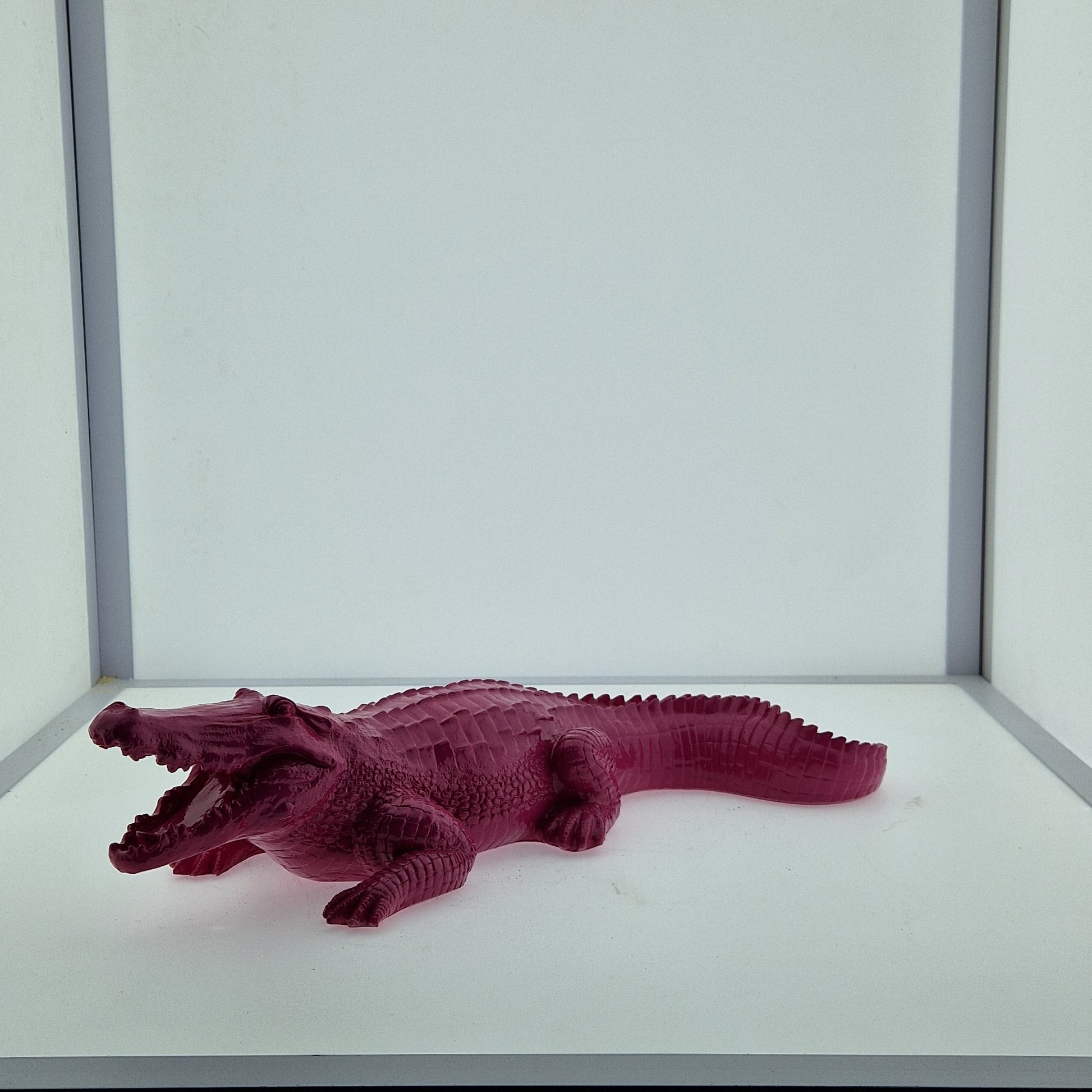 Crocodile allongé 44cm - Art du château