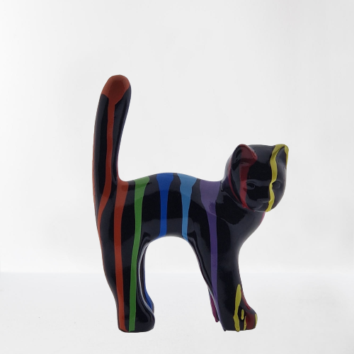 Statut Chat noir 18cm - Art du château