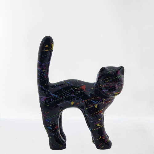 Statut Chat noir 18cm - Art du château
