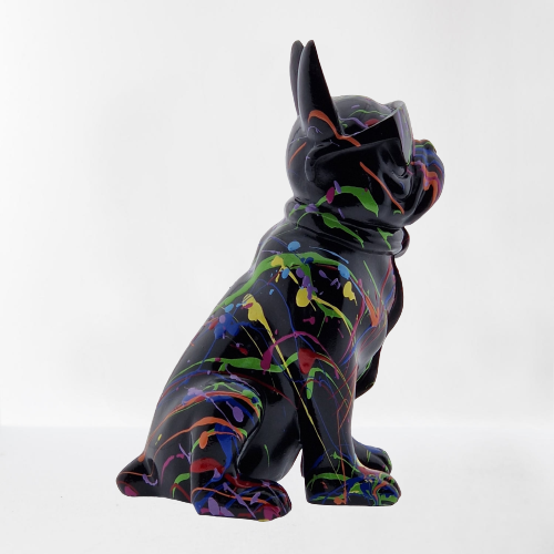 Statut Bouledogue à lunette 18cm - Art du château