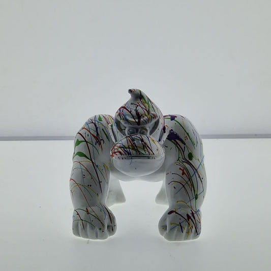 Statut Gorille trash blanc - Art du château